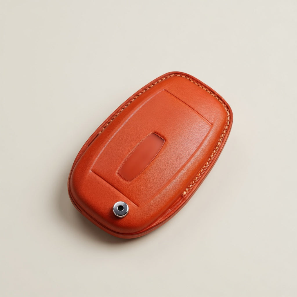 Handcrafted Leather Key Fob Cover - Compatible with Lincoln Aviator
