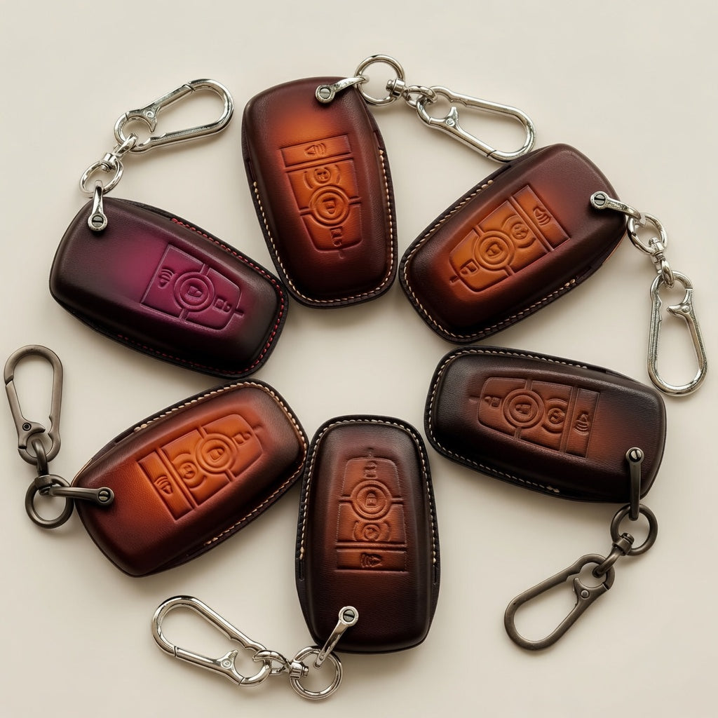Handcrafted Leather Key Fob Cover - Compatible with Ford Bronco
