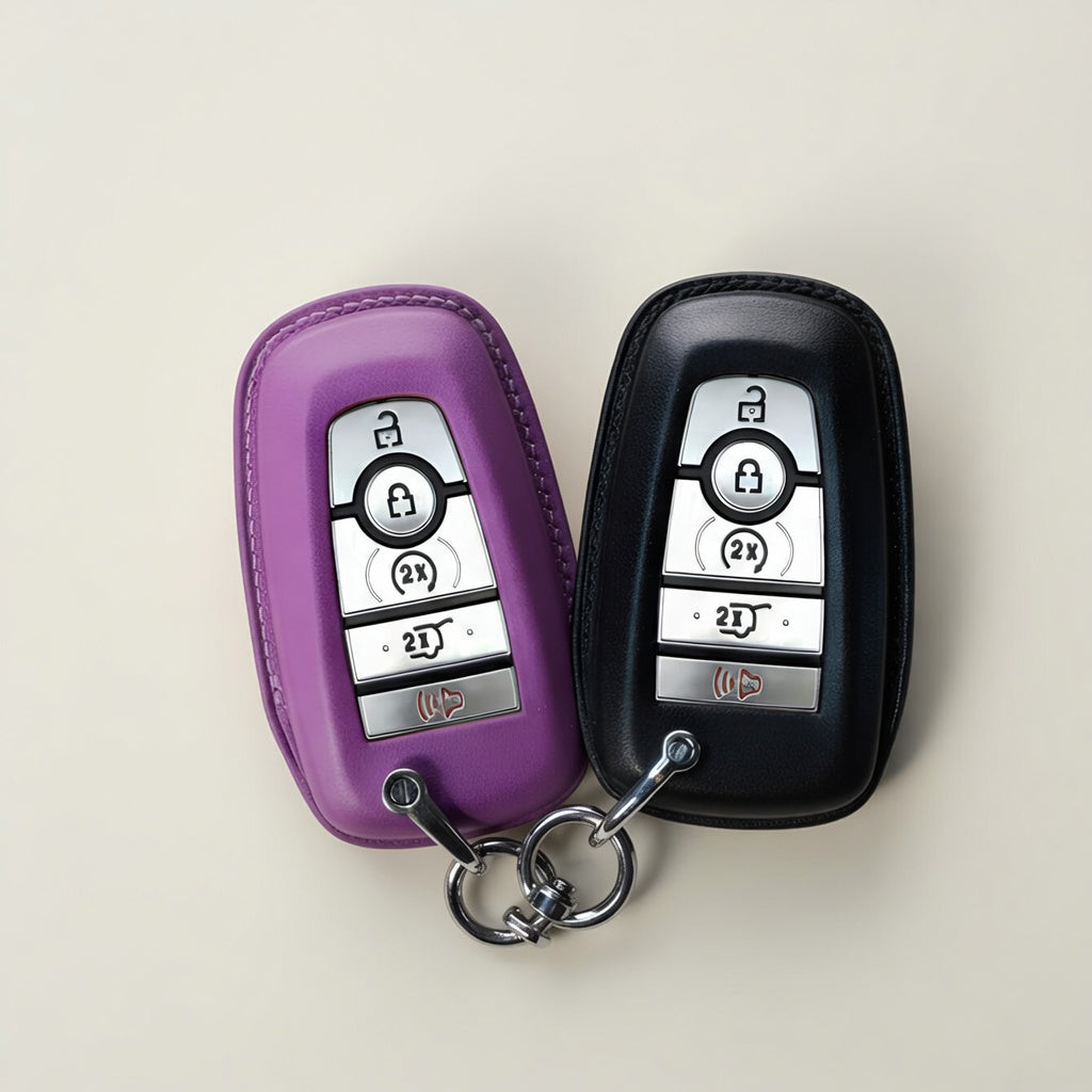 Handcrafted Leather Key Fob Cover - Compatible with Lincoln SUVs