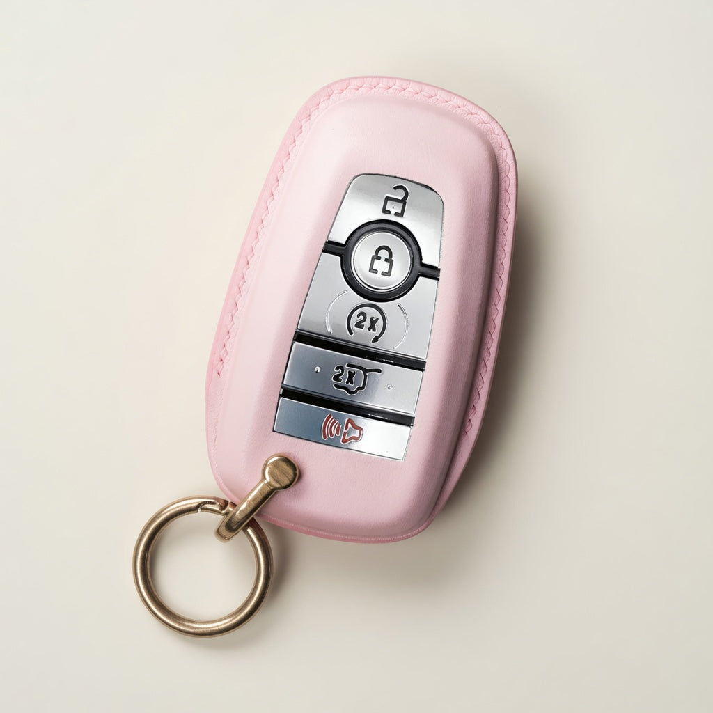 Handcrafted Leather Key Fob Cover - Compatible with Ford Bronco Sport