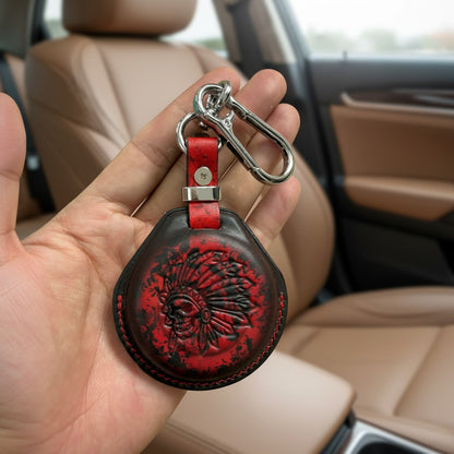 Indian Chief leather key fob cover lifestyle