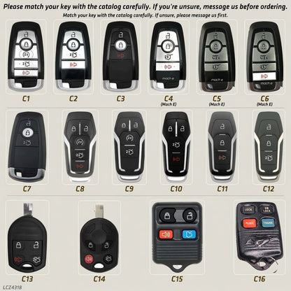 Key shape reference catalog - match your key shape (C1, C2, etc.) before ordering