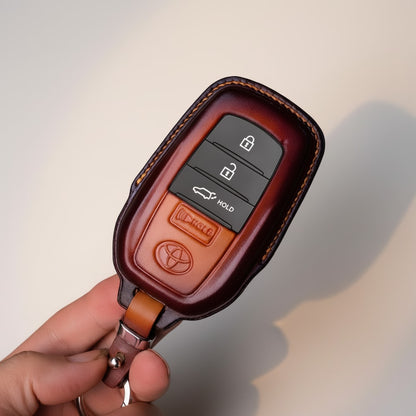 Custom Leather Key Fob Cover for Toyota Land Cruiser - View 2