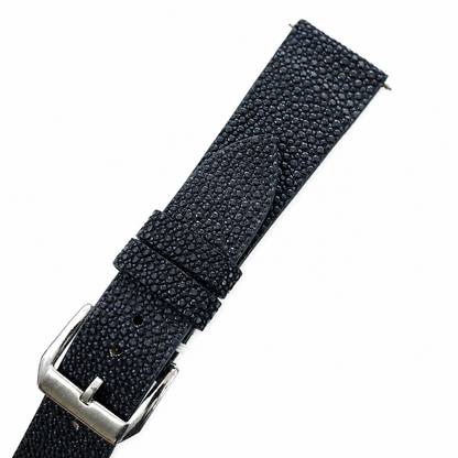 Midnight Navy Stingray Leather Watch Strap - Photo 5