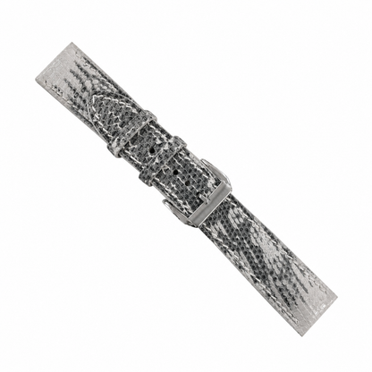 Natural Wild Grey Lizard Leather Watch Strap