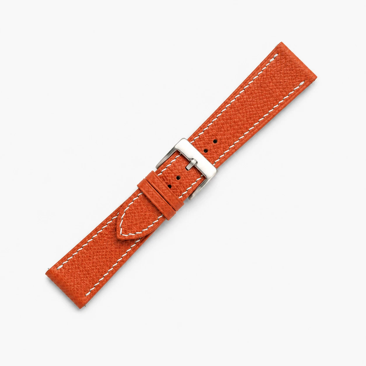 Orange Epsom Leather Watch Strap