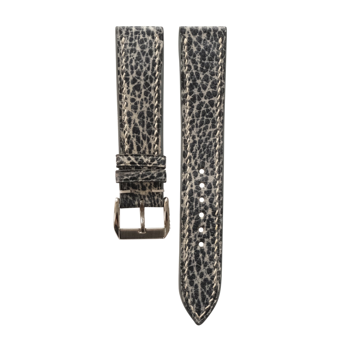 Patina Cream Stone Italian Leather Watch Strap