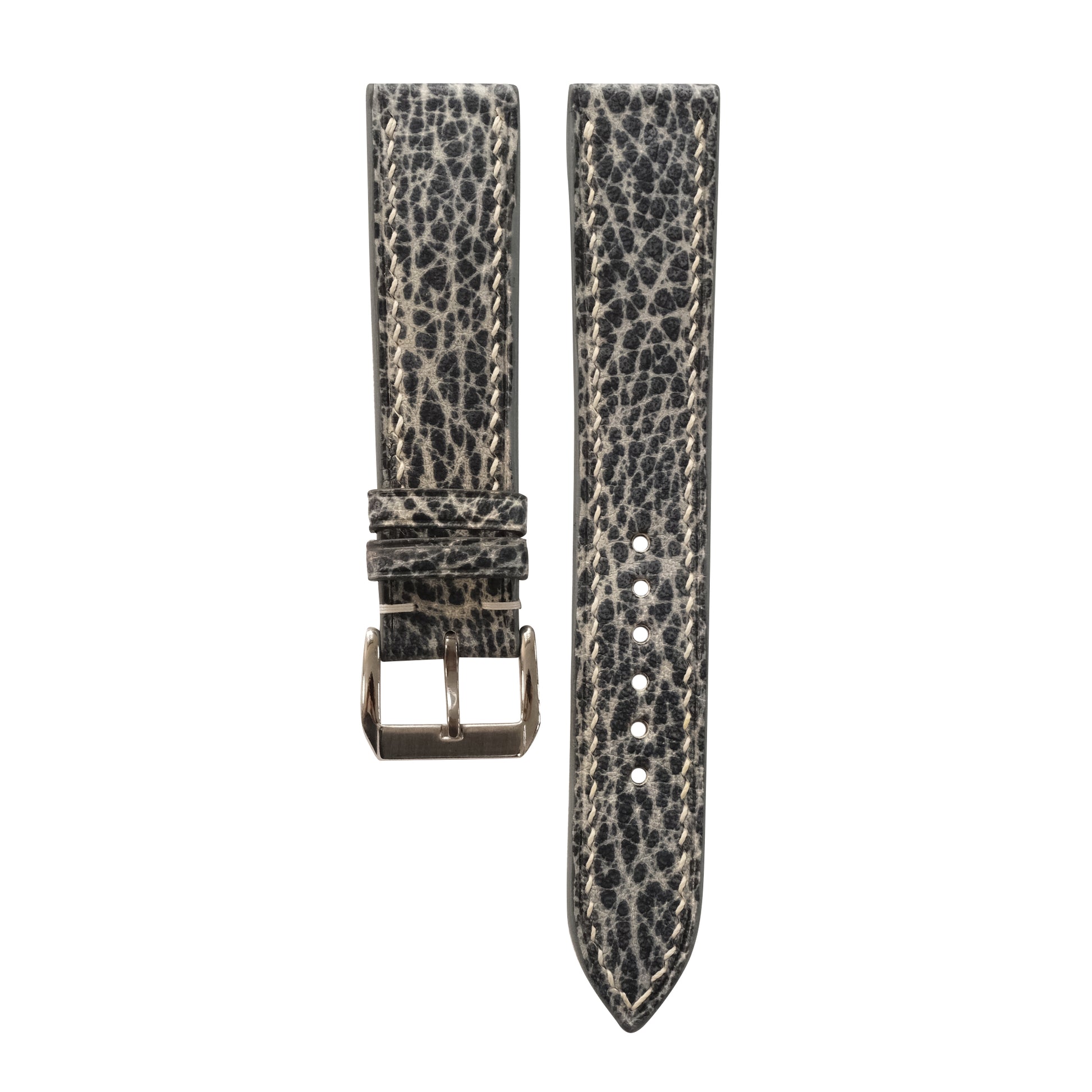 Patina Cream Stone Italian Leather Watch Strap