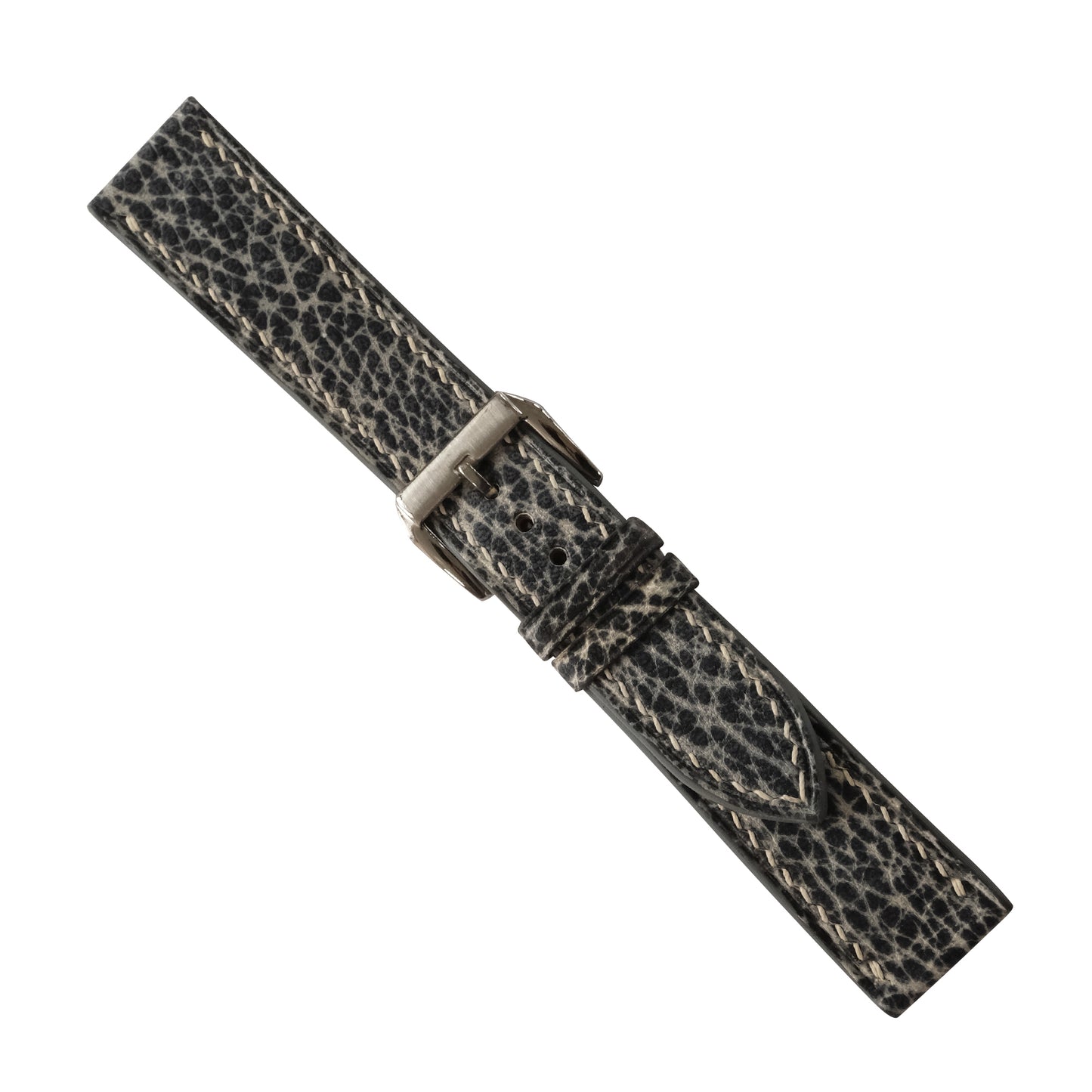 Patina Cream Stone Italian Leather Watch Strap