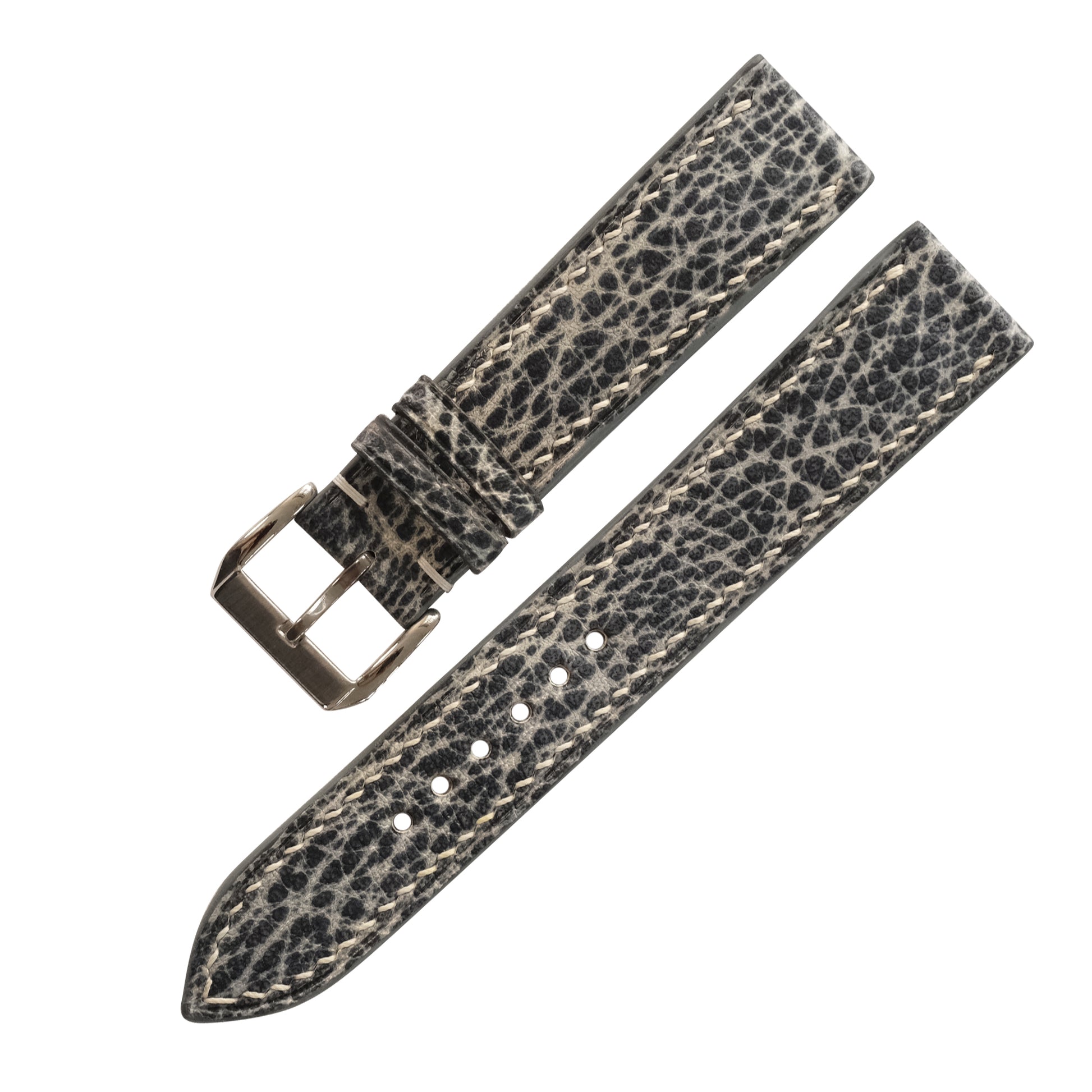 Patina Cream Stone Italian Leather Watch Strap