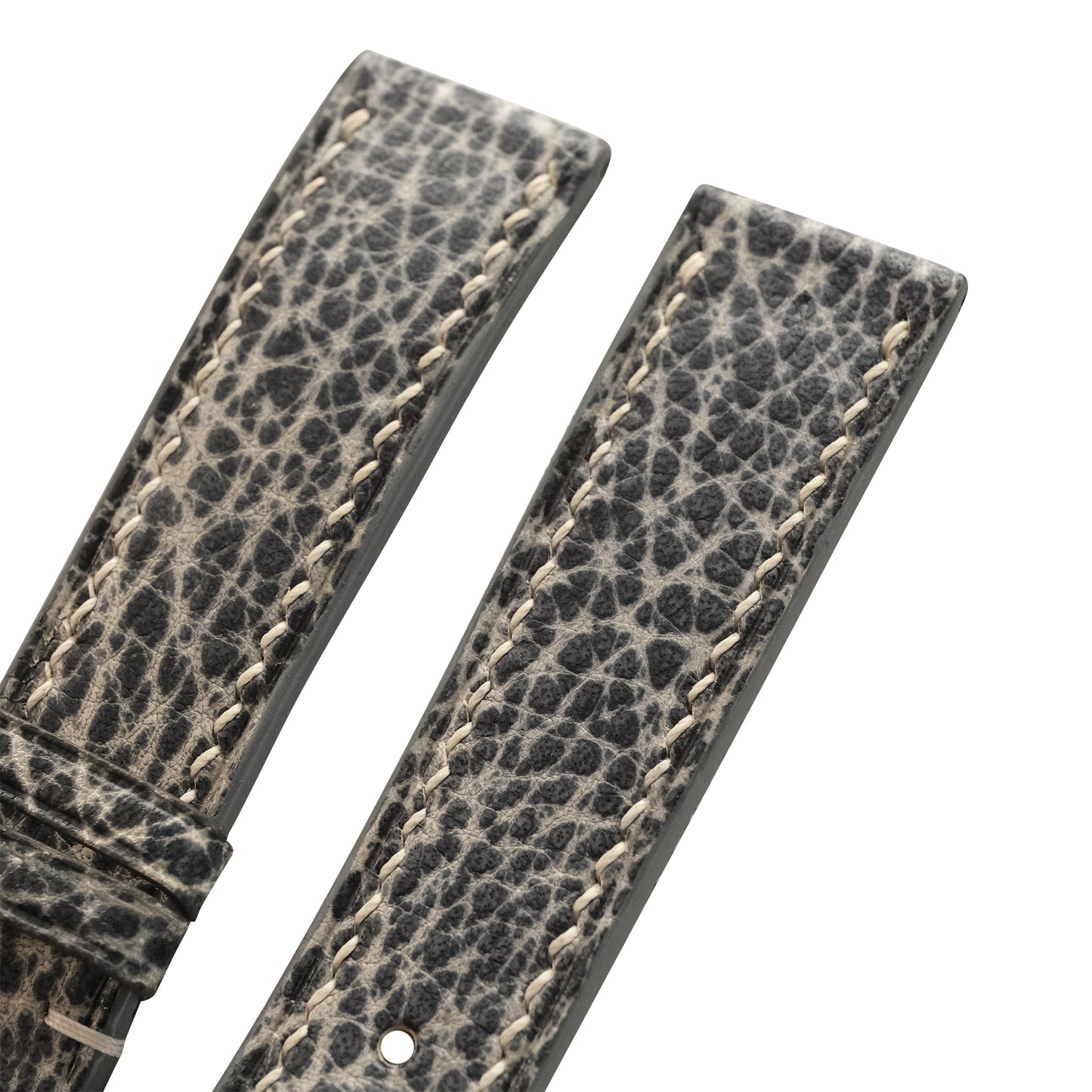 Patina Cream Stone Italian Leather Watch Strap