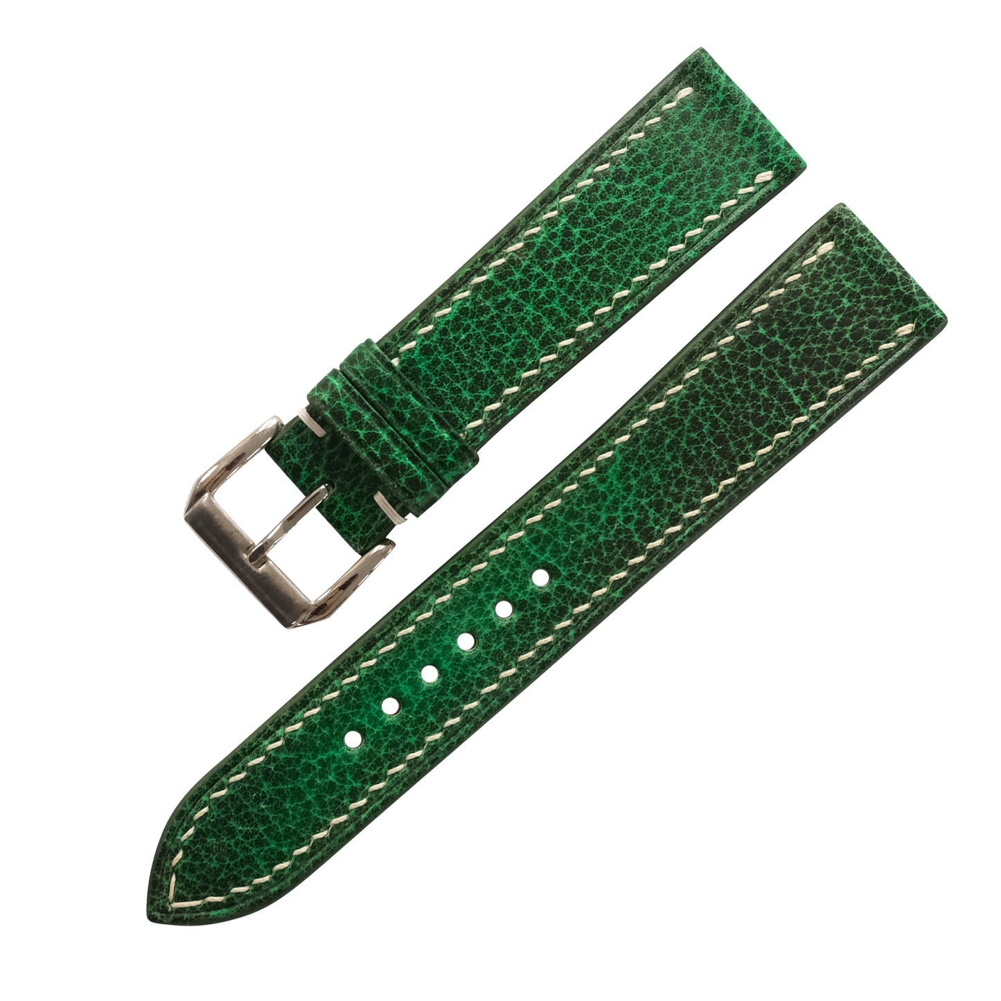 Patina Racing Green Italian Leather Watch Strap