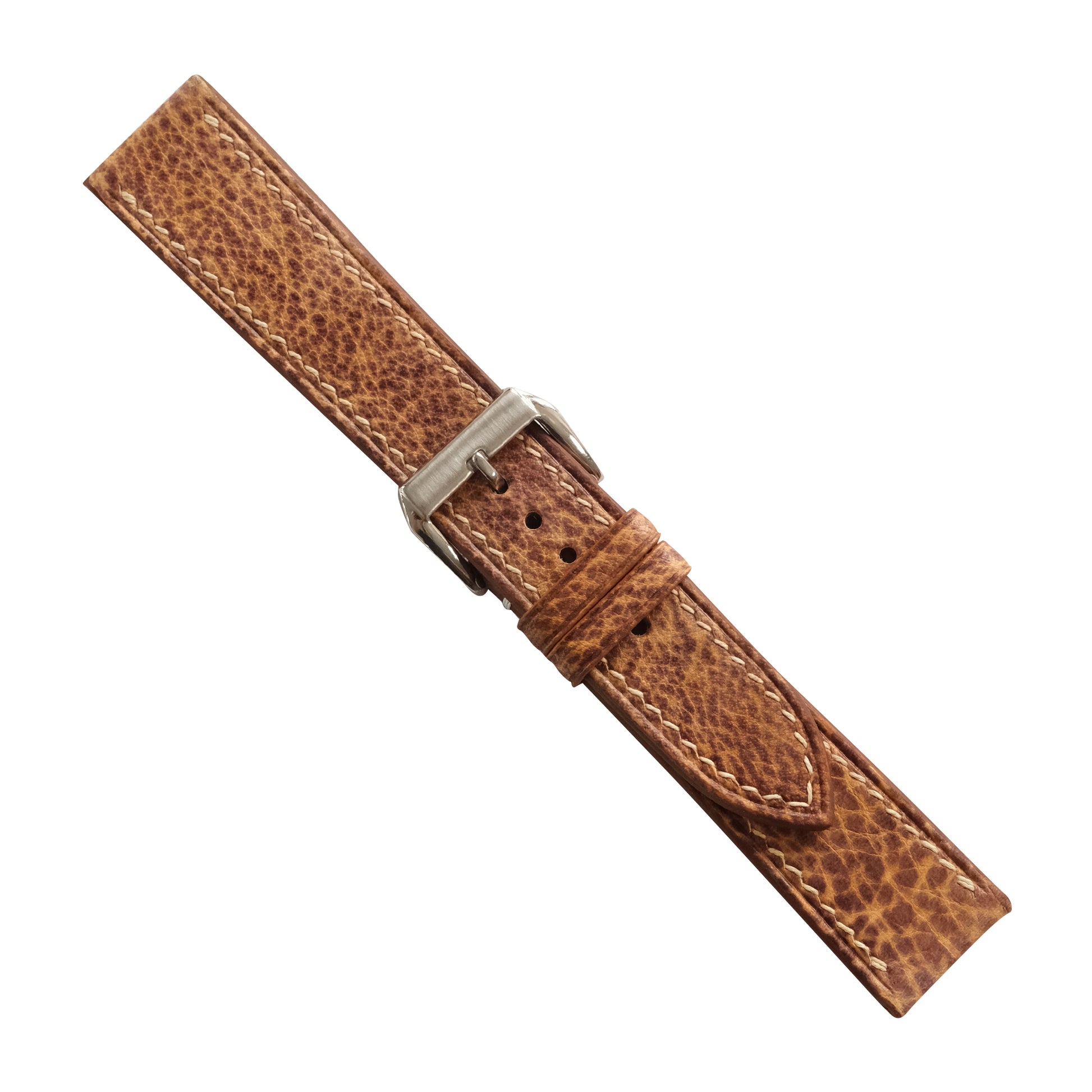 Patina Saddle Brown Italian Leather Watch Strap