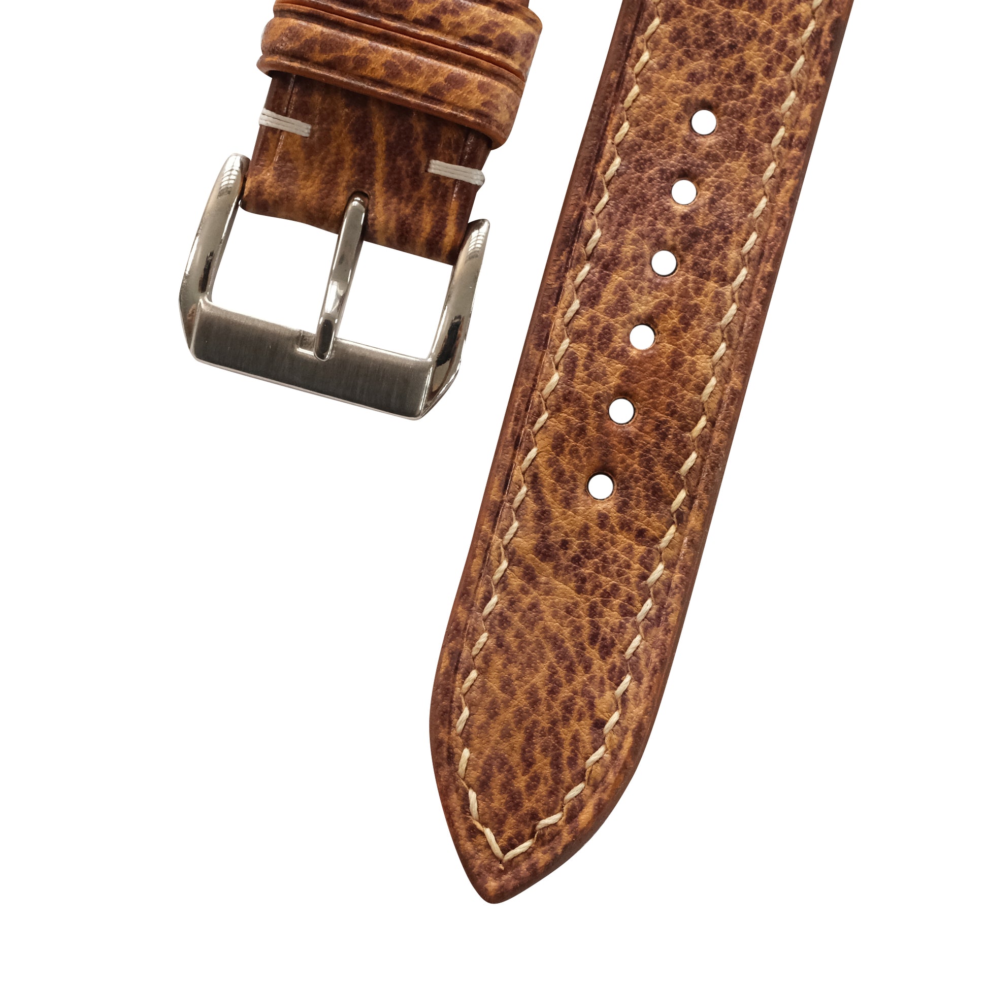 Patina Saddle Brown Italian Leather Watch Strap