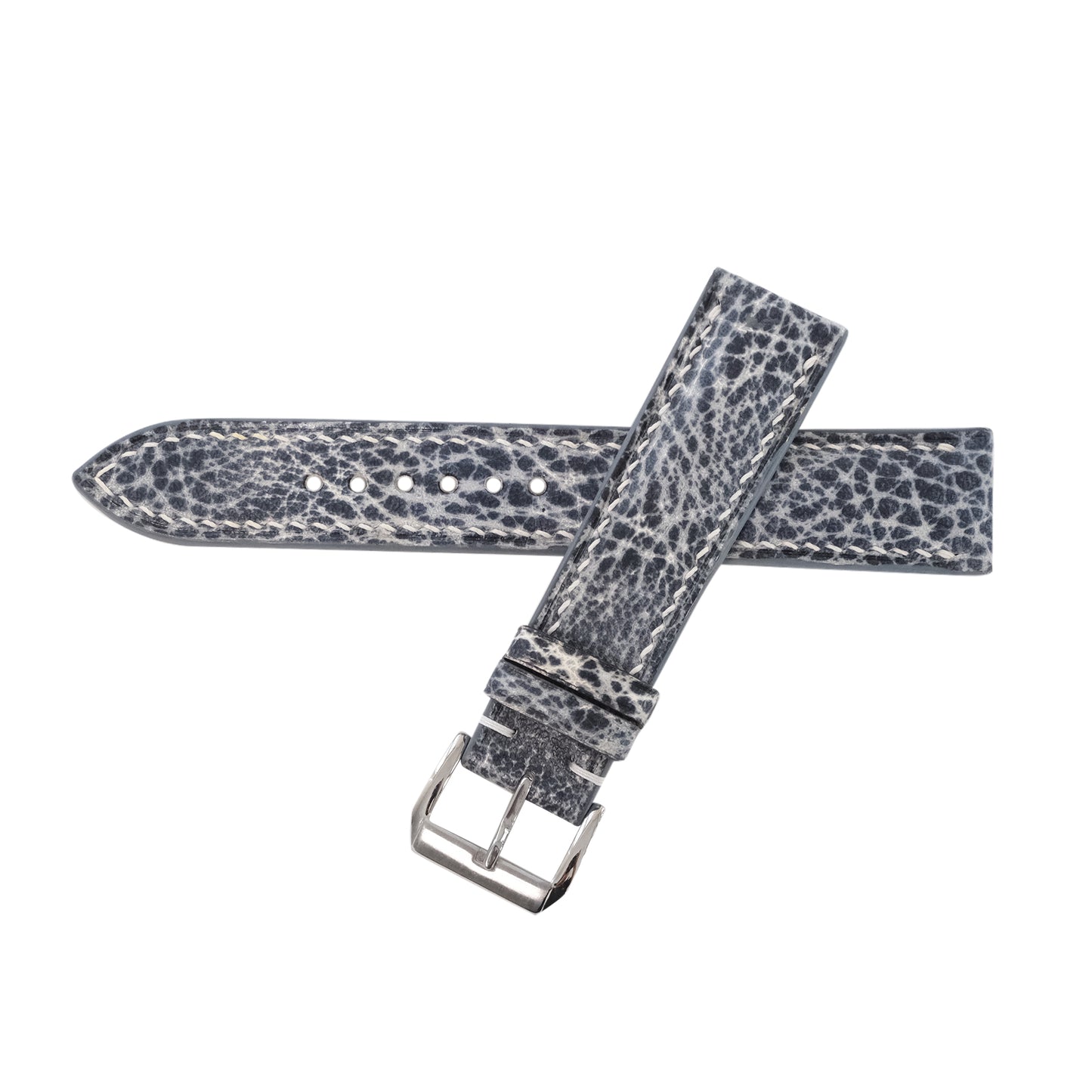 Patina Slate Gray Italian Leather Watch Strap