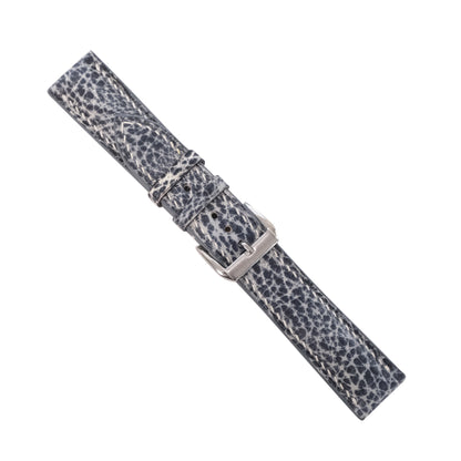 Patina Slate Gray Italian Leather Watch Strap