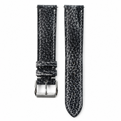 Patina Stone Gray Italian Leather Watch Strap - Photo 1
