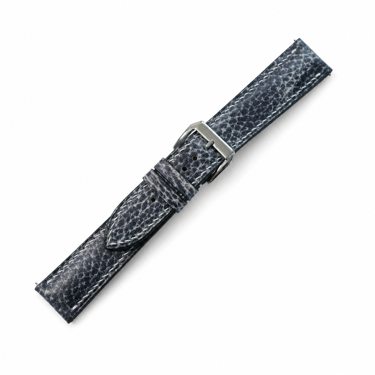 Patina Stone Gray Italian Leather Watch Strap - Photo 2
