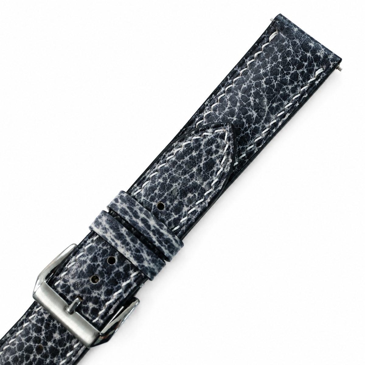 Patina Stone Gray Italian Leather Watch Strap - Photo 4