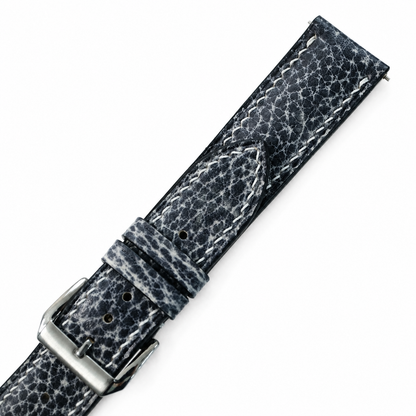 Patina Stone Gray Italian Leather Watch Strap - Photo 4