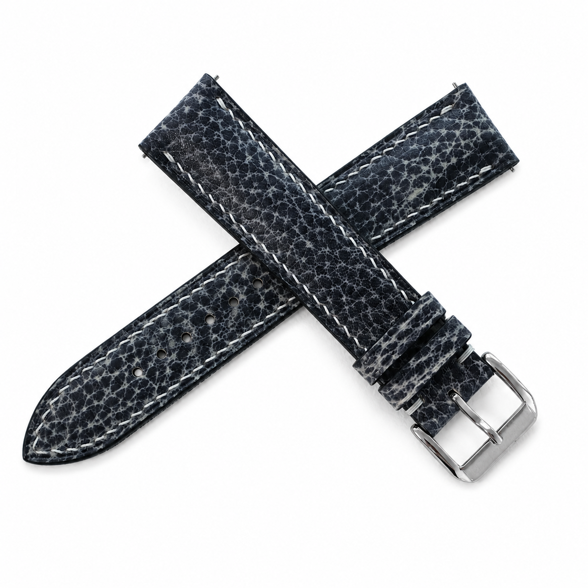 Patina Stone Gray Italian Leather Watch Strap - Photo 5