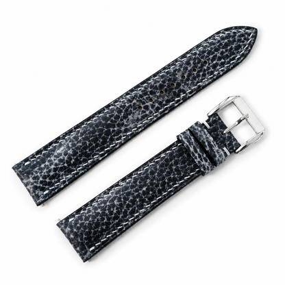 Patina Stone Gray Italian Leather Watch Strap - Photo 6
