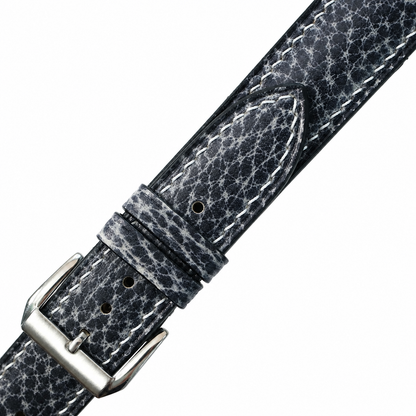 Patina Stone Gray Italian Leather Watch Strap - Photo 7