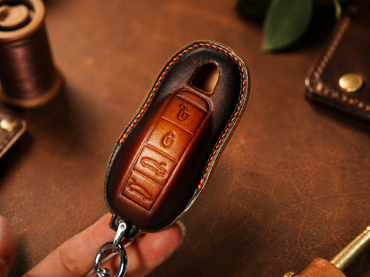 Porsche 911 smart key leather cover