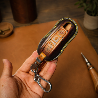 Porsche smart key leather cover