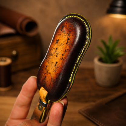 Porsche smart key leather cover