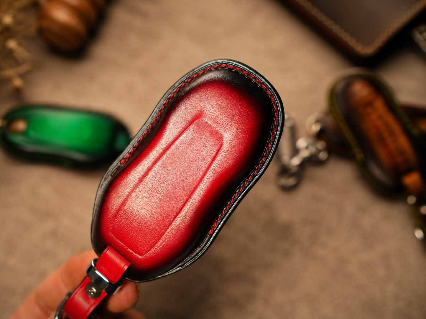 Porsche smart key leather cover