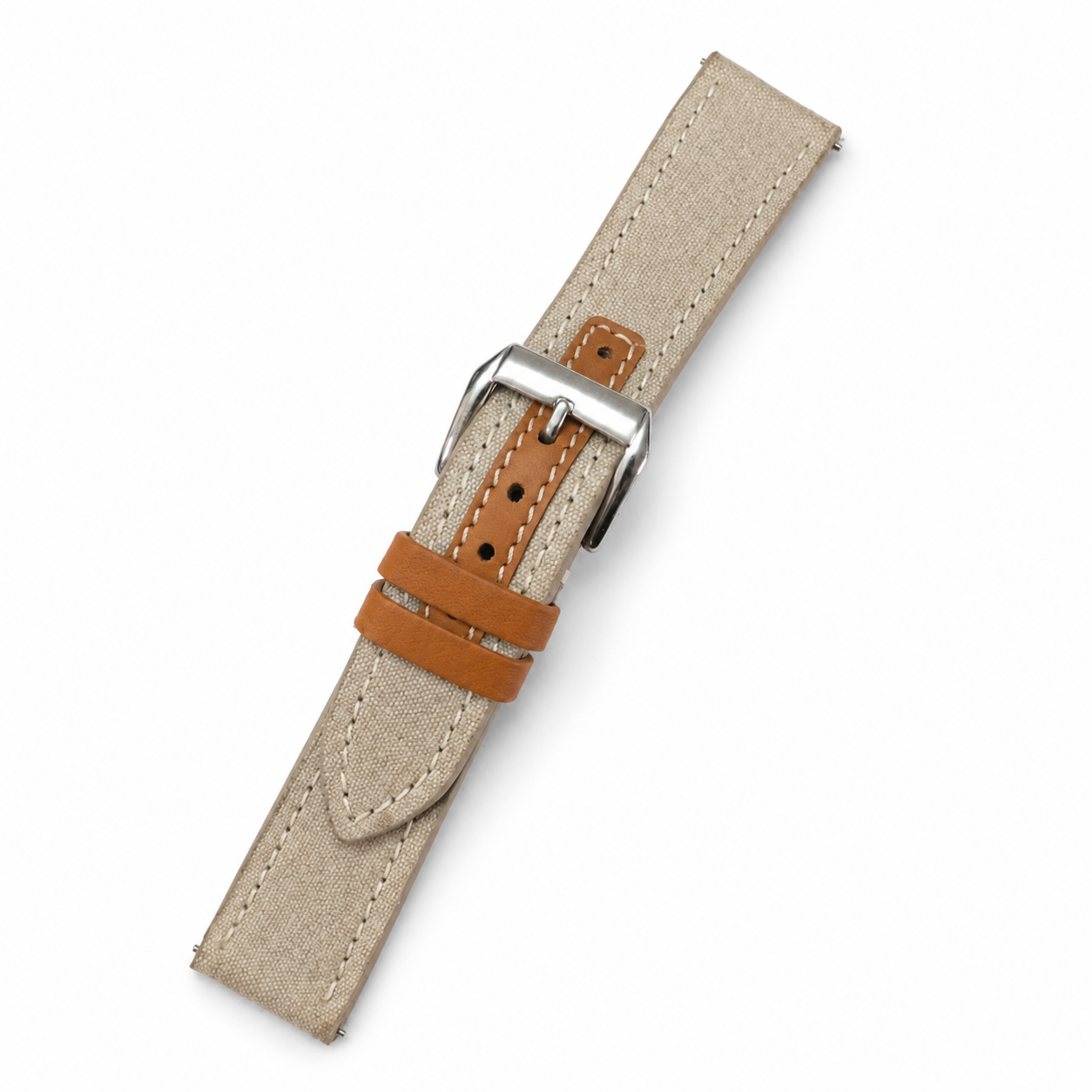 Sand Beige Sailcloth Canvas Watch Strap