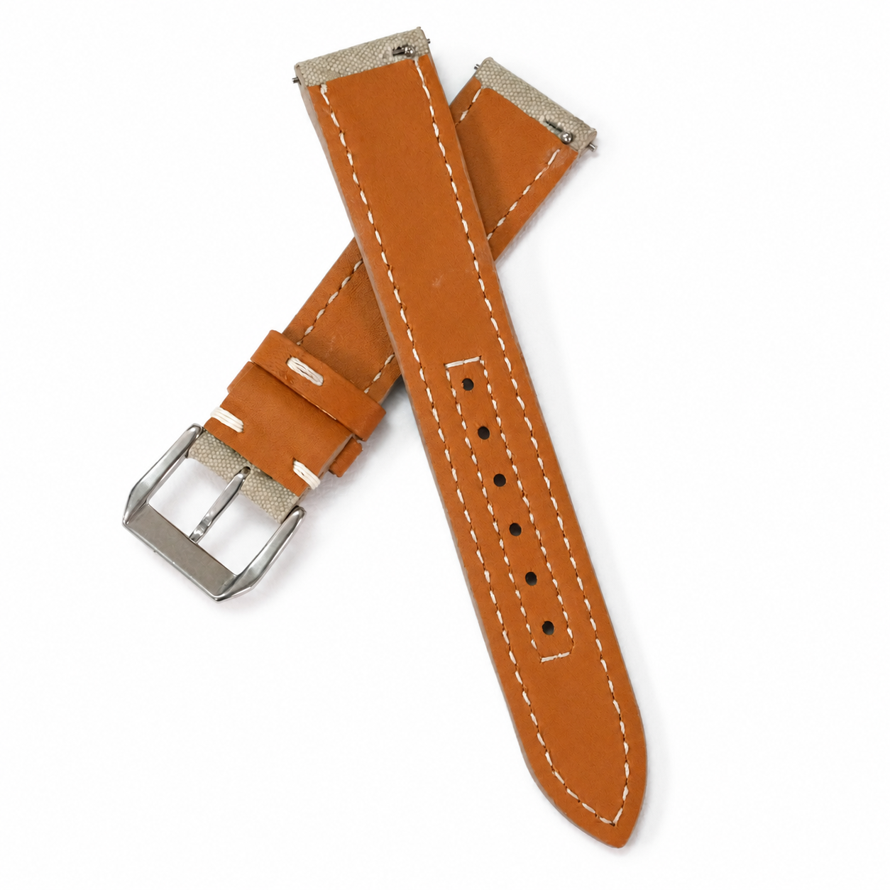 Sand Beige Sailcloth Canvas Watch Strap