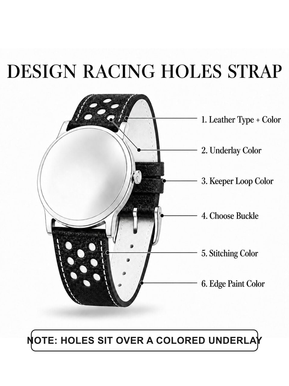 Personalized Leather Watch Strap - Custom Handmade Bespoke Band - Photo 6