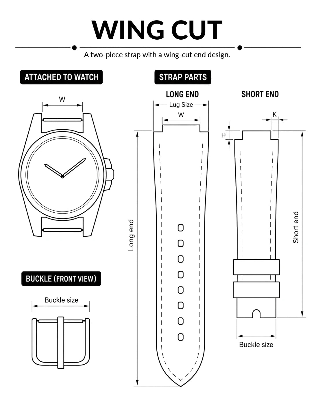 Personalized Leather Watch Strap - Custom Handmade Bespoke Band - Photo 2