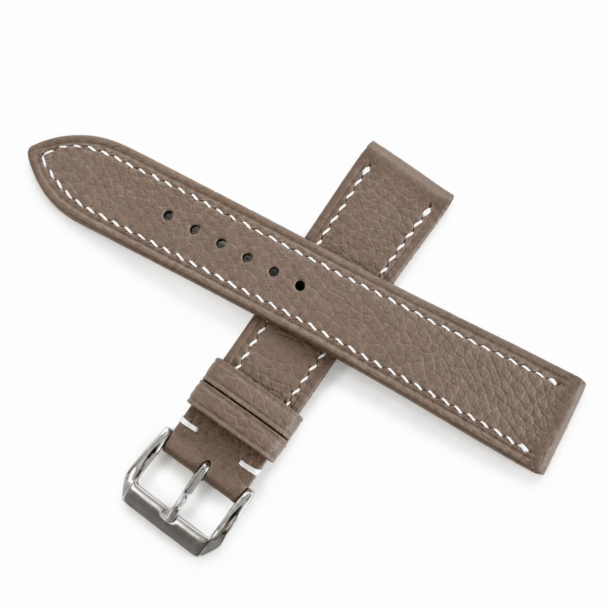 Taupe Togo strap two pieces crossed
