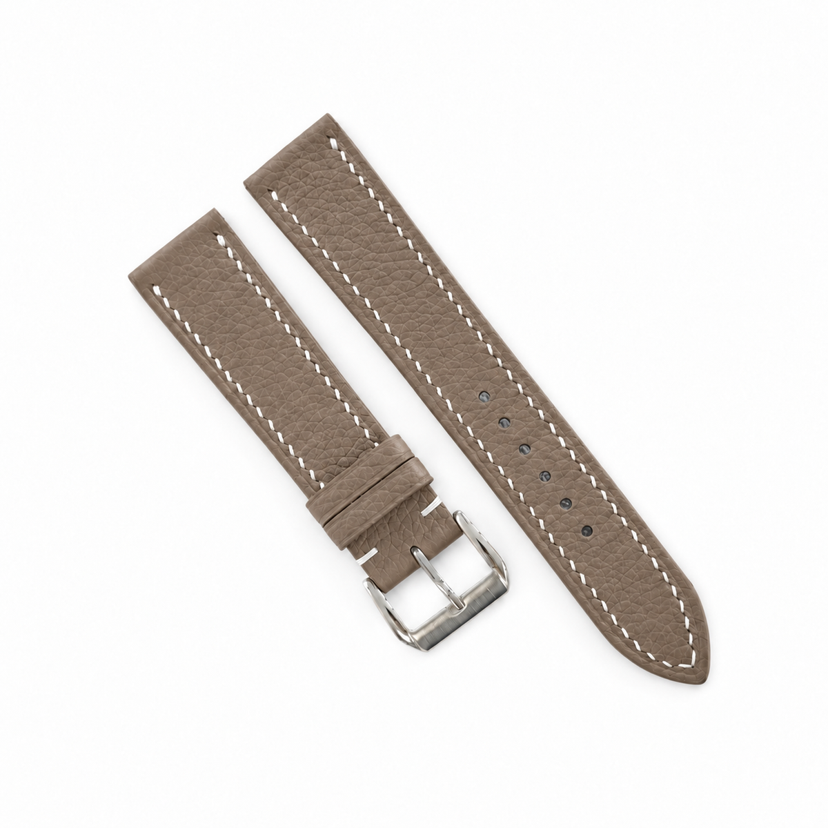 Taupe Togo strap two-piece angled view
