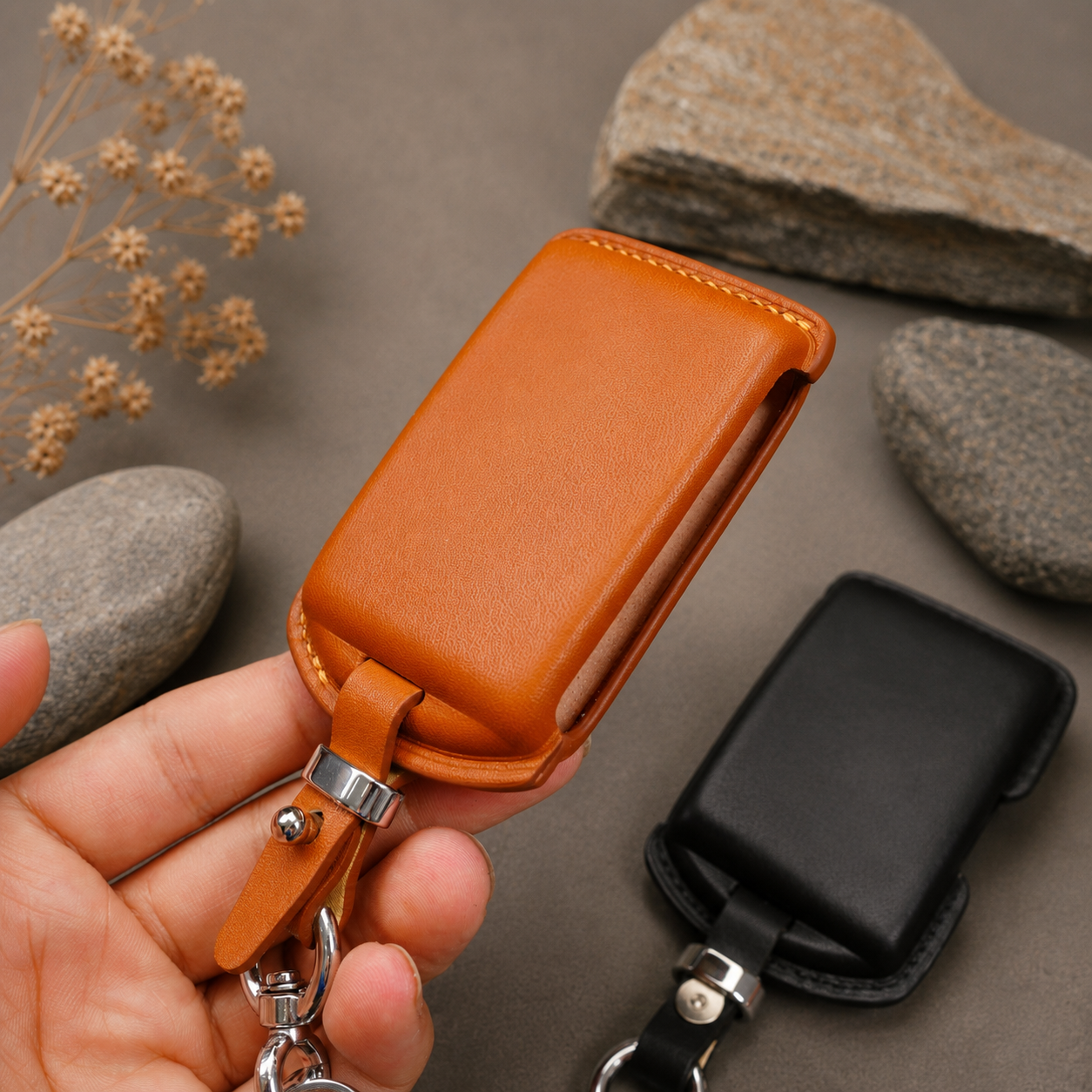 Volvo smart key leather cover