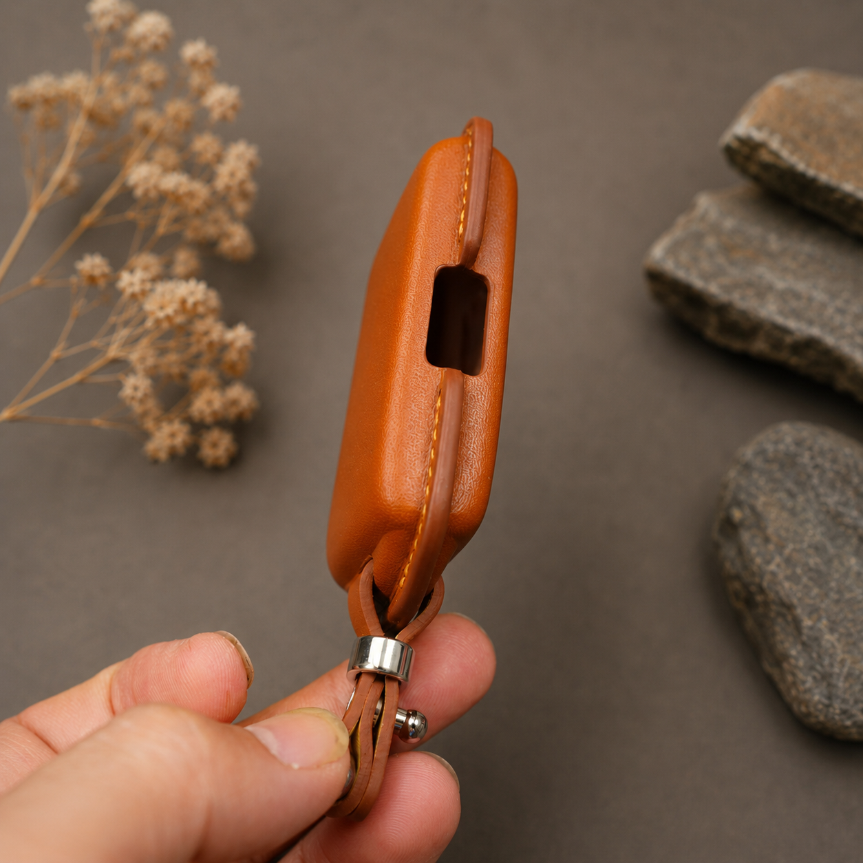 Volvo smart key leather cover
